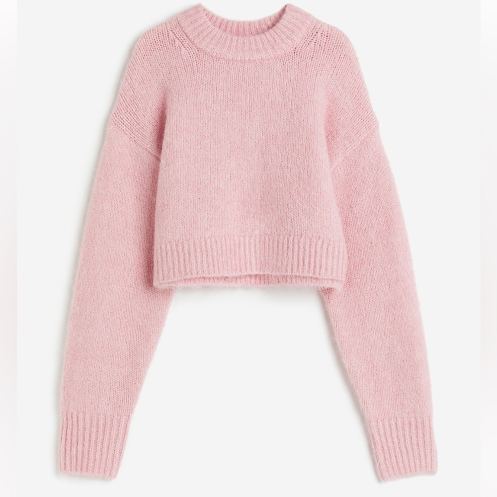 Short sweater - light pink (L)